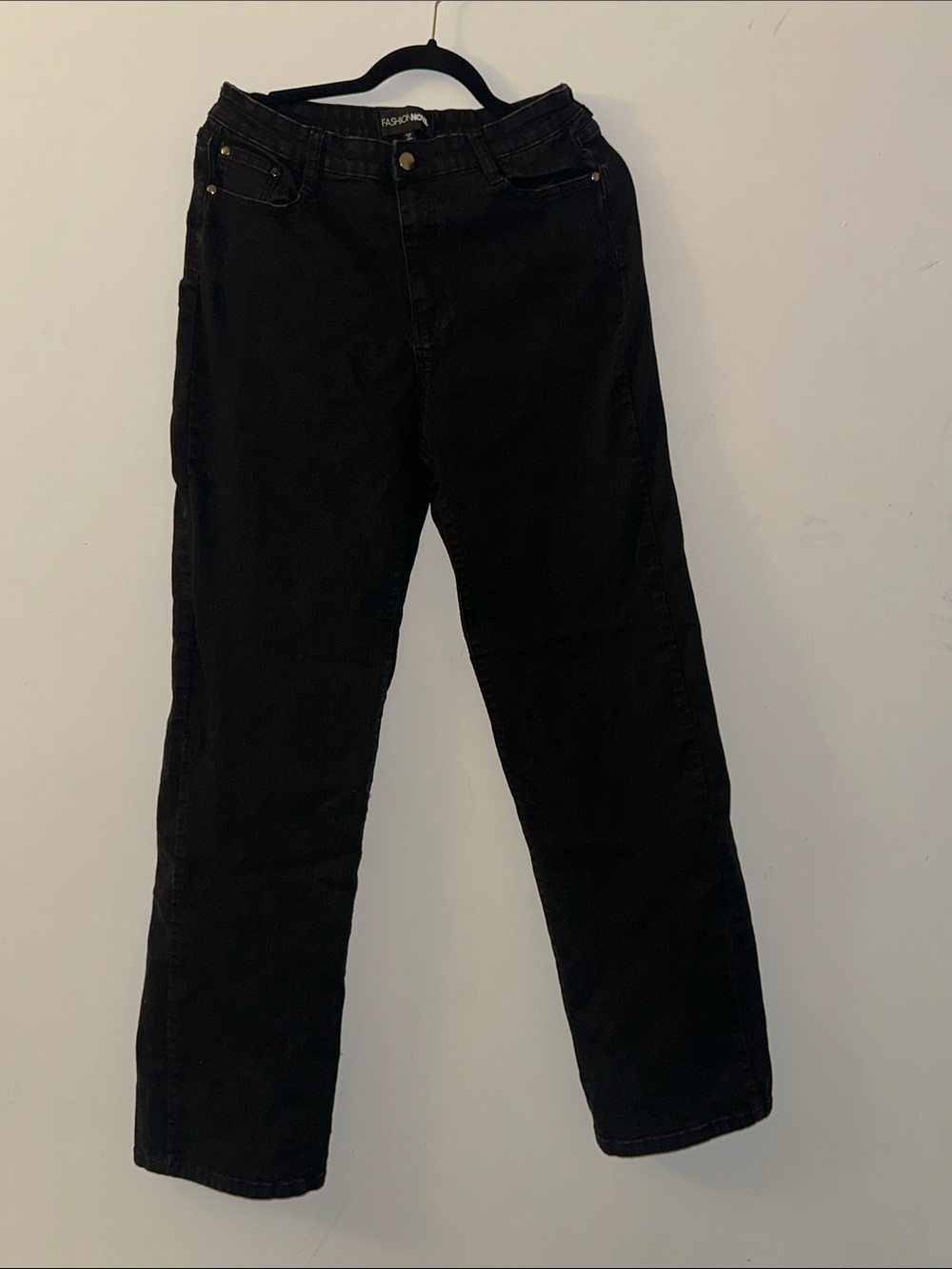 Fashion Nova Women Straight Black Jeans Inseam 34’’